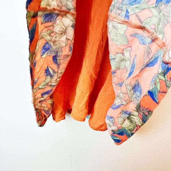 Free People OB574950 Orange Dear You Backless Mini Dress w/Pockets sz S - Picture 4 of 10